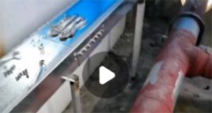 桥架水平三通现场施工制作视频